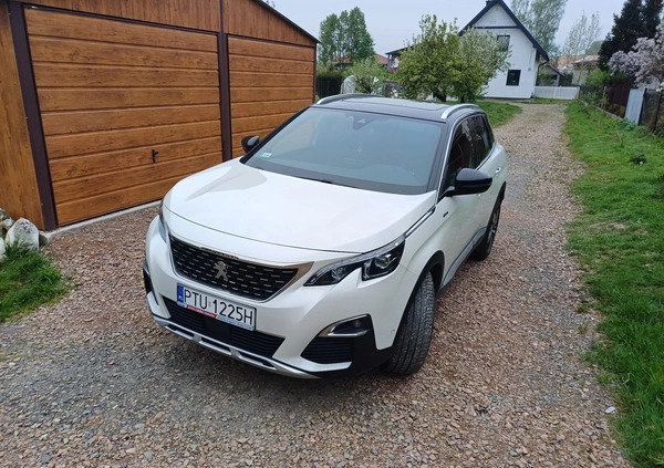 Peugeot 3008 cena 105000 przebieg: 62000, rok produkcji 2019 z Skępe małe 79
